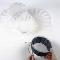 Creativ Company Sjabloon mand weven, h: 8 cm, d 14 cm, transparant, 10 stuk/ 1 doos - thumbnail