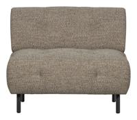WOOOD Fauteuil 'Lloyd' Geweven stof, kleur Bruin Melange - thumbnail