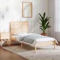 Bedframe massief hout 75x190 cm - thumbnail