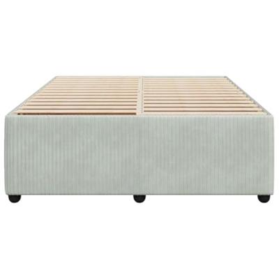 Bedframe zonder matras 140x200 cm fluweel lichtgrijs