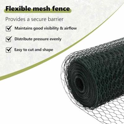 VidaXL Afrasteringspaal groen 25 x 0,5 m (13 mm gaas) staal