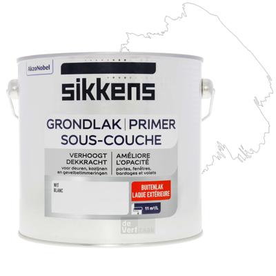 Sikkens Grondlak Buitenlak - 2,5 liter Wit