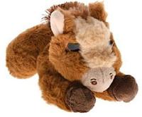 Take Me Home knuffel paard liggend 20 cm pluche bruin - thumbnail