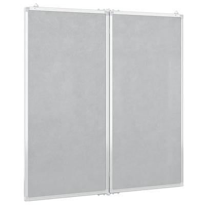 Whiteboard magnetisch inklapbaar 80x80x1,7 cm aluminium Whiteboard magnetisch inklapbaar 80x80x1,7 cm aluminium