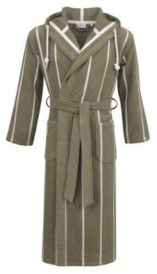 Carl Ross Carl Ross Unisex Badjas met Capuchon 35300 Lime green/Offwhite L