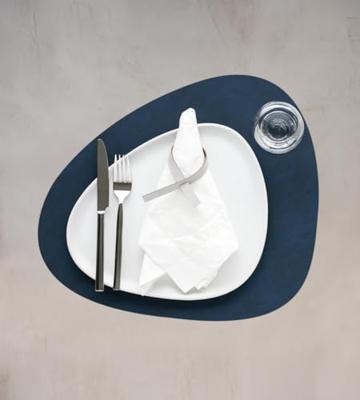 LIND DNA - Dinner Mat Curve - Placemat 37x44cm Nupo Midnight Blue