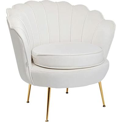 Kare Design Water Lily Gold Fauteuil - Beige Fluweel