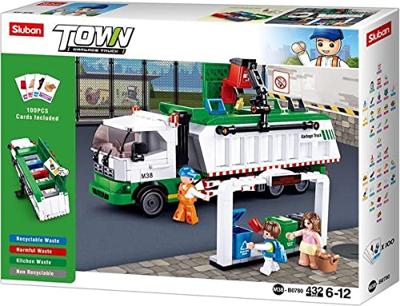 Sluban Garbage Truck bouwstenen set (M38-B0780)