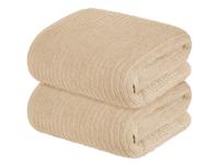 LIVARNO home 2 Handdoeken 100 x 50 cm (Beige) - thumbnail