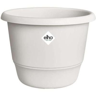 Bloempot - ELHO - Amiga Rond 30 - Wit - L 30 x B 29,5 x H 22 cm - Buiten - 100% gerecycled