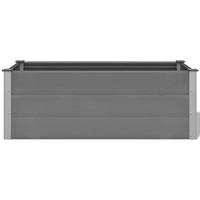 VidaXL Plantenbak verhoogd 150x50x54 cm hkc grijs - thumbnail