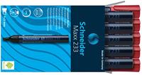 Schneider Marker permanent 233 beitel rood 10st - thumbnail