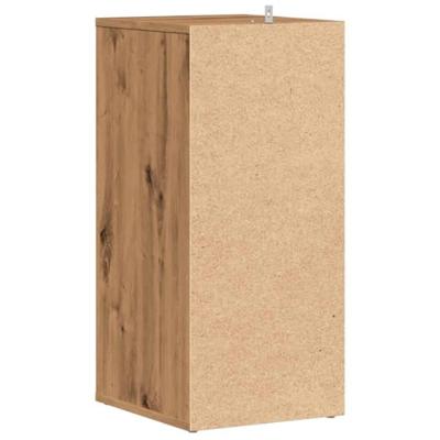 VidaXL Schoenenkasten 2 st 32x35x70 cm bewerkt hout artisanaal eiken VidaXL Schoenenkasten 2 st 32x35x70 cm bewerkt hout artisanaal eiken