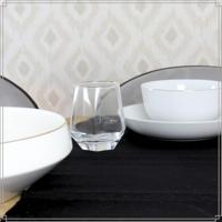 OTIX Waterglazen Set van 6 300ml Diamant vorm Transparant Glas - thumbnail