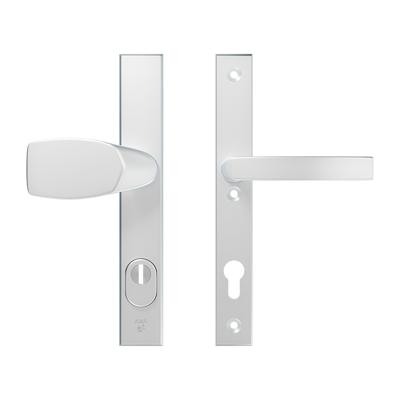 AXA Veiligheidsbeslag Edge Plus smal kruk Wing+Blok PC92 anti-kerntrek aluminium naturel