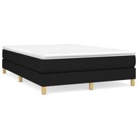 Boxspring met matras stof zwart 140x200 cm - thumbnail
