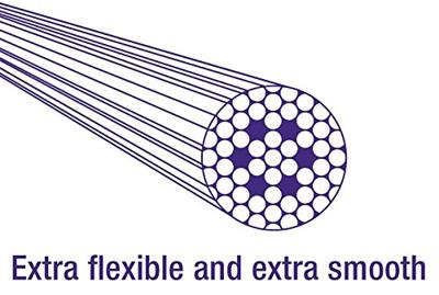 Elvedes Schakel binnenkabel 2250mm rvs slick ø1,1mm n-nippel (op kaart)