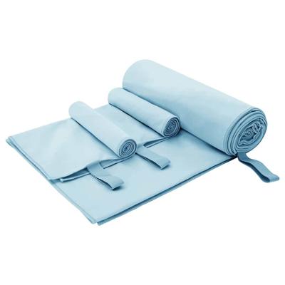 Set van Sporthanddoeken 3 pcs Blauw Polyester en Polyamide