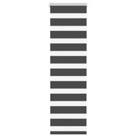Zebra rolgordijn 50x100 cm stofbreedte 45,9cm zwart - thumbnail