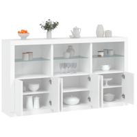 Dressoir met LED-verlichting 181,5x37x100 cm wit - thumbnail