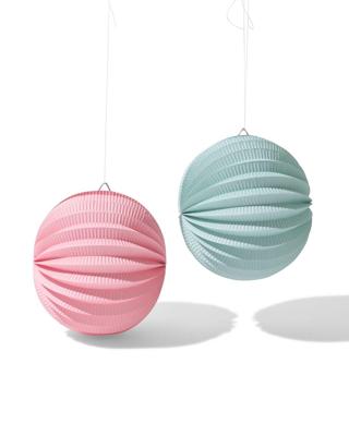 HEMA Lampion 25x25cm floraal - 2 stuks