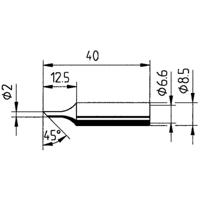 Ersa 0832FDLF Soldeerpunt Schuin Grootte soldeerpunt 2 mm Inhoud: 1 stuk(s) - thumbnail