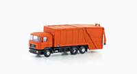 Minis by Lemke LC4660 N Vrachtwagen MAN F90 vuilniswagen neutraal, oranje - thumbnail
