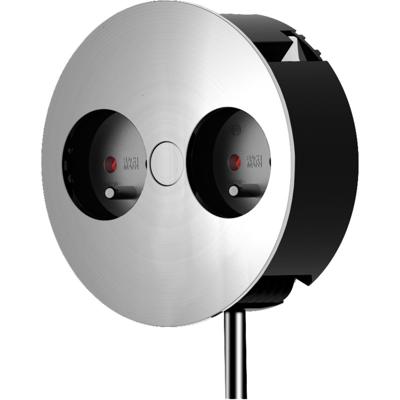 Bachmann 931.002 Stopcontact (onderbouw) Aanraakbeveiliging IP20 Chroom