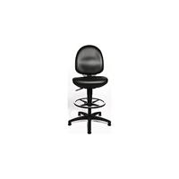 Topstar Werkdraaistoel | vloerglijders + voetring | kunstleer kussen zwart | 590-840 mm | 1 stuk - 72250 D10T 72250 D10T - thumbnail
