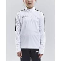 Craft 1905639 Progress Halfzip Tee LS JR - White/Black - 122/128 - thumbnail