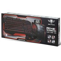 Toetsenbord en muis Spirit of Gamer SOG-3IN1-ES Zwart Rood AZERTY - thumbnail