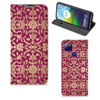 Telefoon Hoesje Motorola Moto G9 Power Barok Pink - thumbnail
