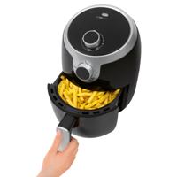 Clatronic FR 3769 H Airfryer 1.8 l 1000 W Zwart, Zilver - thumbnail