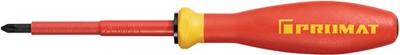 Promat/Tecwerk Schroevendraaier | maat PZD 1 | klinglengte 80 mm VDE geïsoleerd | m. maatindicatiesysteem - 4000828041