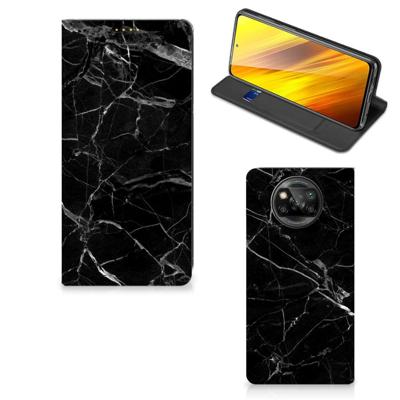 Xiaomi Poco X3 Pro | Poco X3 | Standcase | Marmer Zwart - Origineel Cadeau Vader