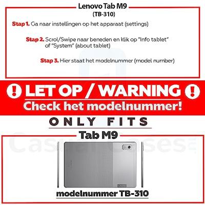 Lunso - Lenovo Tab M9 (9 inch) Beschermglas - Full cover Screen protector Lunso - Lenovo Tab M9 (9 inch) Beschermglas - Full cover Screen protector