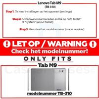 Lunso - Lenovo Tab M9 (9 inch) Beschermglas - Full cover Screen protector - thumbnail
