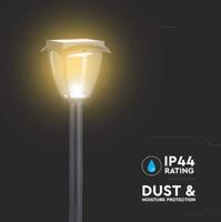 V-TAC VT-984 Solar Gazonlamp - IP65 Waterdicht - Mat Zwart - 2W - 110 Lumen - 3000K + 6000K - thumbnail