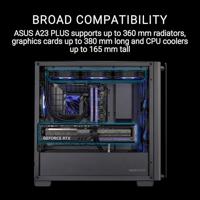 Asus A23 PLUS TG ARGB PC-behuizing Zwart - thumbnail