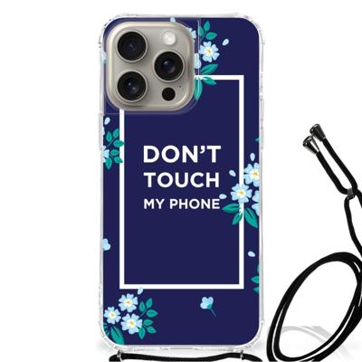 iPhone 15 Pro Max Anti Shock Case Flowers Blue DTMP iPhone 15 Pro Max Anti Shock Case Flowers Blue DTMP