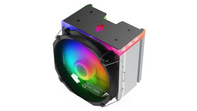 SilentiumPC Fortis 5 ARGB Processor Luchtkoeler 14 cm Zwart, Grijs, Staal