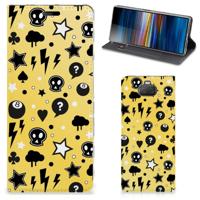 Mobiel BookCase Sony Xperia 10 Punk Geel - thumbnail