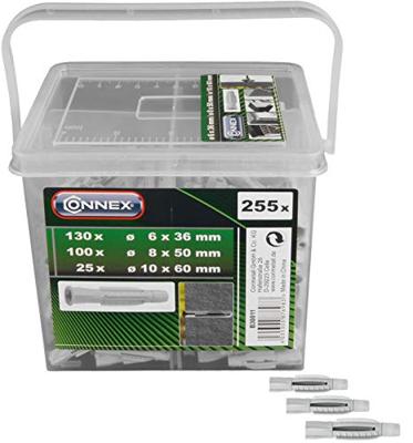 Connex Holle Wand Plug 6+8+10Mm Box 255St - B30011
