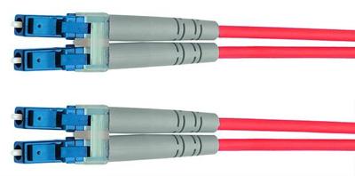 Glasvezel patchkabel TELEGÄRTNER 2x G50/125 OM3, 1x LC Duplex - 1x LC Duplex, turkoois, 1 m Glasvezel patchkabel TELEGÄRTNER 2x G50/125 OM3, 1x LC Duplex - 1x LC Duplex, turkoois, 1 m