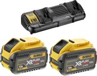 DeWALT DCB132X2 Starterset 2x DCB547 Accu 9.0Ah 54V XR FlexVolt + Dubbellader DCB132 - thumbnail