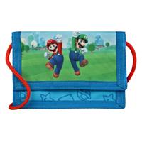 Super Mario Portemonnee Blauw/Rood - thumbnail