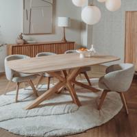 Tower Living Eettafel 'Crotone' Acaciahout, 180 x 100cm - thumbnail