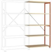 Manuflex RP1115.2001 Magazijnstelling uitbreidingsmodule (b x h x d) 1000 x 2000 x 800 mm Hout - thumbnail