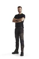 Blåkläder Service werkbroek met stretch 14561845 | Groen/Zwart | Maat 54 - 7330509650981 - thumbnail