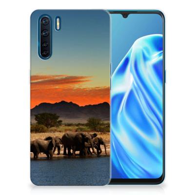 OPPO A91 | TPU Hoesje | Olifanten